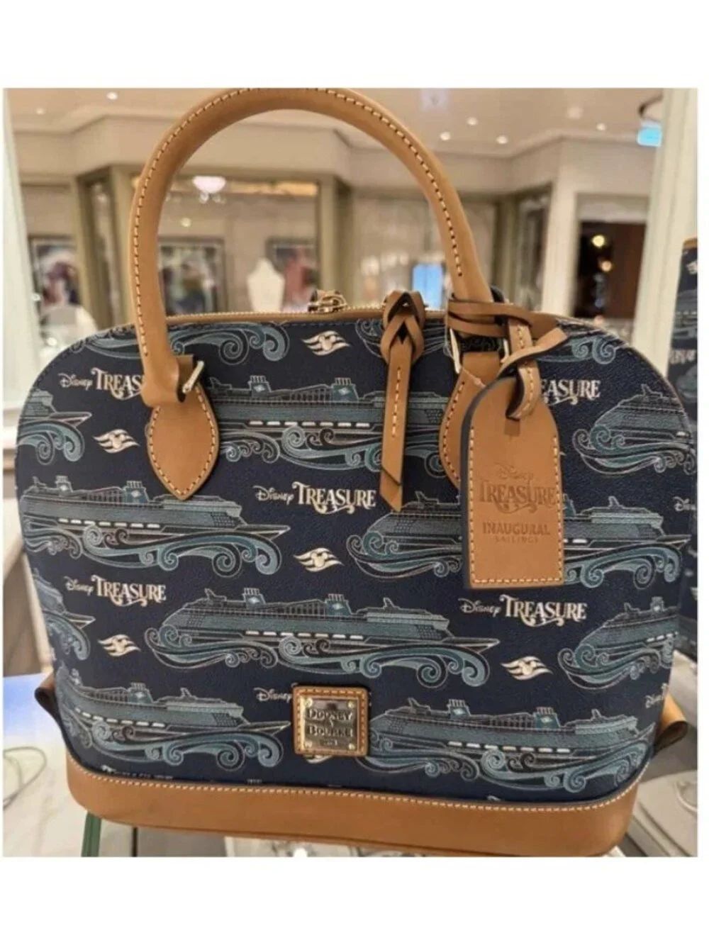 Dooney & Bourke Disney Cruise Line Inaugural Treasure Satchel Purse Crossbody NW